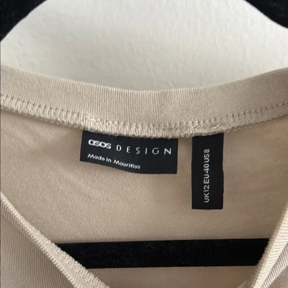 ASOS Design beige tiered maxi dress - Picture 4 of 5